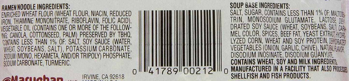 Maruchan Ramen Beef, 3 Ounce, Pack of 24