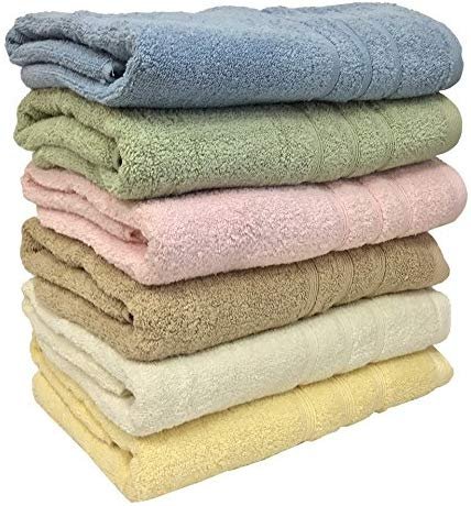 Ruthy's Textile 3-Pack 27" X 54" 100% Cotton Bath Towels Weight 1.4lb Ea Towel