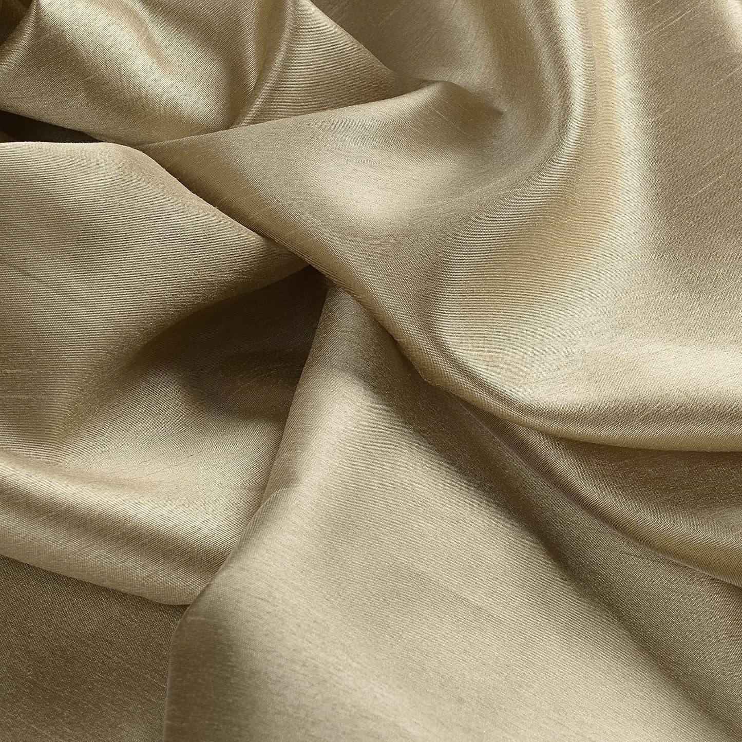 Ruthy's Textile 2 - Piece Semi Sheer Faux Silk Grommet Curtains Window Panels for Home Living Room/Bedroom - 54" by 84" Inch Long - Red