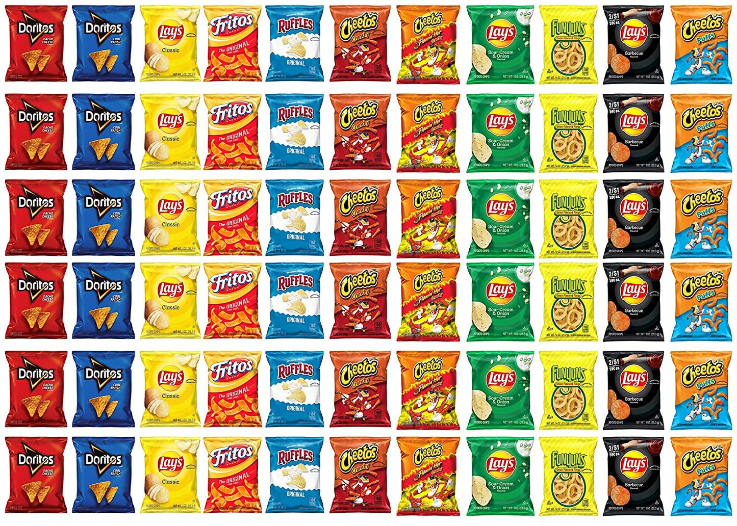 Frito-Lay Flavor Mix Snacks Variety Pack, Mega Size, 66 Count (66-Pack)
