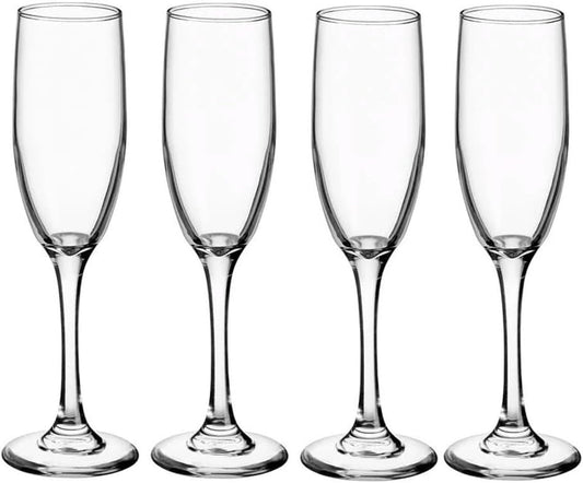 Ruthy's Outlet Epure Chardonnay Glass,Clear Champagne Glasses 13 oz 6 Pack Elegant Stemmed Champagne Glasses Sparkling Wine Glasses for Gift,Birthday,Parties,Wedding, Bar
