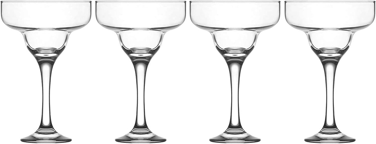 epure Milano Collection 4 Piece Stemmed Martini Glass Set - For Drinking Martinis, Manhattans, Vodka, Gin, and Cocktails (Martini Glass (6 oz))