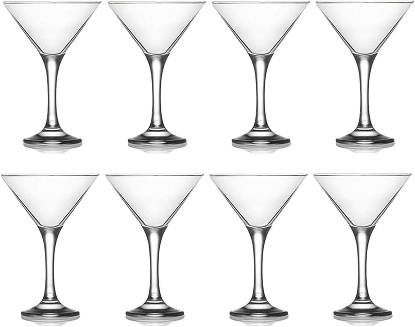 epure Firenze Collection 8 Piece Margarita Glass Set - Classic For Drinking Margaritas, Pina Coladas, Daiquiris, and Other Cocktails (Margarita (10 oz))