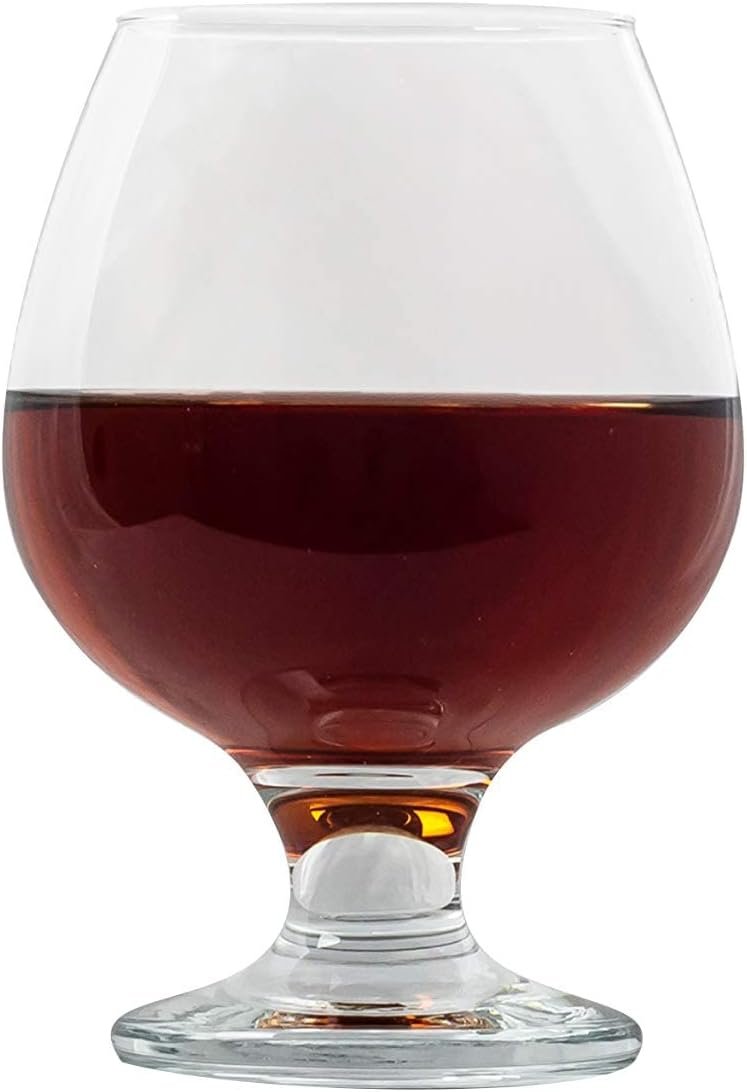 Epure Collection 12 Piece Glass Set - For Drinking Brandy, Bourbon, and Wine (Brandy (13.25 oz))