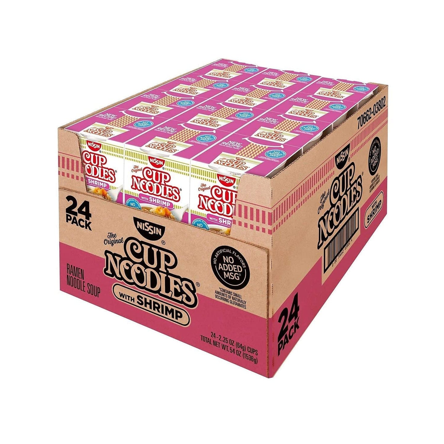 Nissin Cup Noodles Ramen Noodle Soup, Chicken Flavor 2.25 Ounce (Pack of 24)