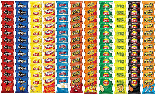 Frito-Lay Flavor Mix Snacks Variety Pack, Mega Size, 132 Count (132-Pack)