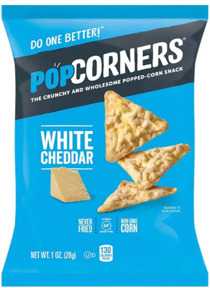POPCORNERS Carnival Kettle, Sea Salt, White Cheddar, Popped Corn Chips and Fun Sweets Classic Cotton Candy verity Pack – 20 Count