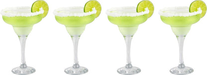 epure Milano Collection 4 Piece Stemmed Martini Glass Set - For Drinking Martinis, Manhattans, Vodka, Gin, and Cocktails (Martini Glass (6 oz))