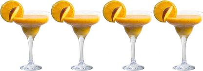 epure Milano Collection 4 Piece Stemmed Martini Glass Set - For Drinking Martinis, Manhattans, Vodka, Gin, and Cocktails (Martini Glass (6 oz))