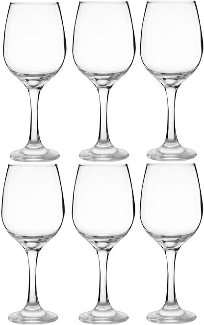 Ruthy's Outlet Epure Chardonnay Glass,Clear Champagne Glasses 13 oz 6 Pack Elegant Stemmed Champagne Glasses Sparkling Wine Glasses for Gift,Birthday,Parties,Wedding, Bar