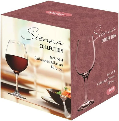 Ruthy's Outlet Epure Chardonnay Glass,Clear Champagne Glasses 13 oz 6 Pack Elegant Stemmed Champagne Glasses Sparkling Wine Glasses for Gift,Birthday,Parties,Wedding, Bar