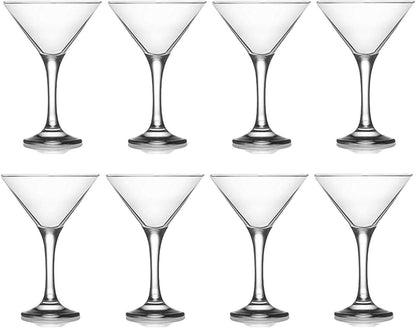 epure Firenze Collection 8 Piece Margarita Glass Set - Classic For Drinking Margaritas, Pina Coladas, Daiquiris, and Other Cocktails (Margarita (10 oz))