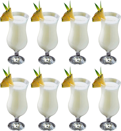 epure Firenze Collection 8 Piece Margarita Glass Set - Classic For Drinking Margaritas, Pina Coladas, Daiquiris, and Other Cocktails (Margarita (10 oz))