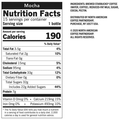 Chilled Coffee Drink - Mocha, Real Milk and Chocolate Flavoring - By Gourmet Kitchn - 3 Boxes (9.5 oz., 15 pk. Per Box), Total 45 Bottles