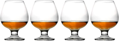 epure Milano Collection 4 Piece Stemmed Martini Glass Set - For Drinking Martinis, Manhattans, Vodka, Gin, and Cocktails (Martini Glass (6 oz))